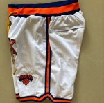 NBA New York Knicks 1994 NBA Finals Blanc Just Don Shorts